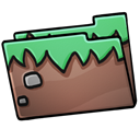 folder grass icon